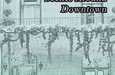New York City Scenes Around Downtown: Coloring Book For Grown Ups That Love New York City